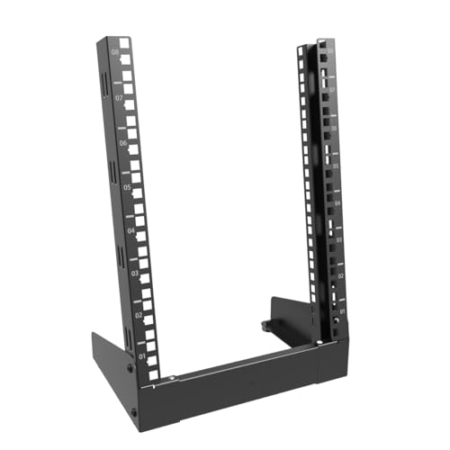 8U Small Desktop Network Rack 10" Mini Open Frame Server Rack - size: 8U