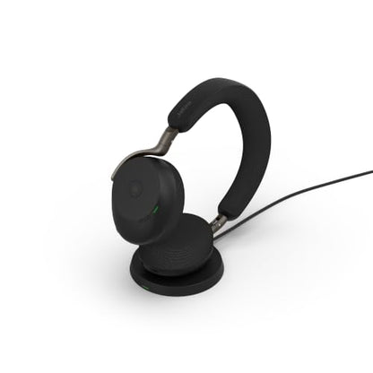 Jabra Evolve3 75 On-Ear Wireless Bluetooth Headset with Microphone, Black - color: Black, style: Teams Certified