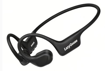 Open Ear Bone Conduction Headphones Bluetooth 6.0 Sports Earbuds with Mic, IPX7 Waterproof Sweatproof Headset for Running, Cycling, Lightweight Stereo Sound with Fast Charging
