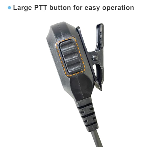 2 Pack Earpiece 2 Pin K Plug Headset for MD-UV380Plus MD-UV390Plus UVL-15W
