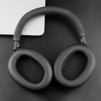 SOULWIT Earpads Replacement for Sony WH-1000XM6(WH1000XM6) Noise Canceling Headphones, Ear Pads Cushions with Soft Protein Leather and High-Density Memory Foam - Black - color: Black