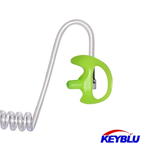 Universal Radio Replacement Earmold, Insert Soft Silicone Earmold Earbud Earplug for Two-Way Radio Coil Tube Audio Kits for Walkie Talkie Acoustic Earpiece Headset (Green, Medium, 2 Pair) - color: Green