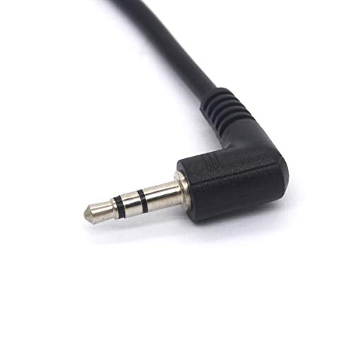 Angled 3.5 mm to Micro USB Cable Adapter (20cm) | Convert Micro USB B 5 Pin Male to 3 Pole 3.5mm Male Jack Aux Audio for Intercom Tower Urban Samsung Galaxy (3.5 to Micro) - color: 3.5 To Micro