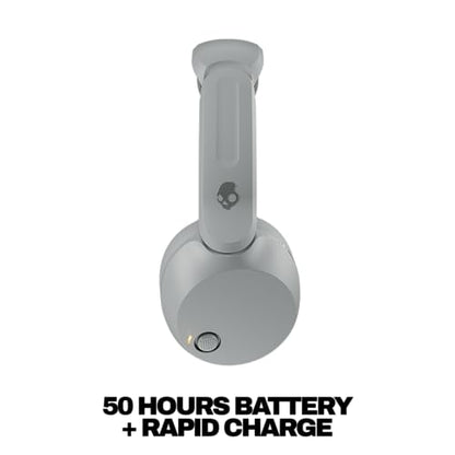 Skullcandy Icon 180 Wireless On-Ear Bluetooth Headphones - Cement | 50 Hours Battery, Lightweight and Travel Ready, Secure Fit, Sweat and Water Resistant, Microphone iPhone Android, Foldable - color: Cement