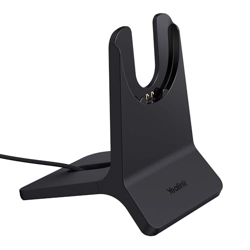 Yealink BH74 Charging Stand for BH74 & WH68 Hybrid Bluetooth Wireless Headsets – Fast Charger Dock with 1.2m USB-A Cable, Compact Design for Desk Organization, For Office & Hybrid Work with Cloth - style: Charging Stand Only