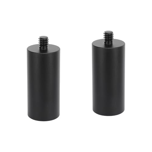 CAMVATE 5/8"-27 Female to 1/4"-20 Male Mic Stand Mount Adapter(2",2PCS)
