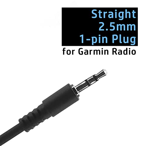 2 X Earpiece for Garmin Radio Rino 110 120 130 520 530 610 650 655 700 750 755T Walkie Talkie 2.5mm 1-pin Clip Ear Hook Hanger Headset (D-Style) (D-Style) - size: D-Style