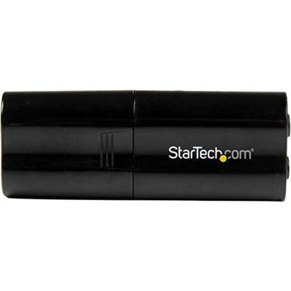 StarTech USB Sound Card, 3.5mm Audio Adapter, Black, TAA (ICUSBAUDIOB) | External Sound Card - size: 1 Count (Pack of 1)