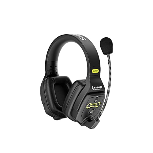 Saramonic WiTalk-WT7D Wireless Intercom Headset System, 7-Person Full-Duplex 1.9GHz Wireless Dual-Ear Communication Headsets with Hub & Custom Hard Case - size: 7-Person Dual-Ear System