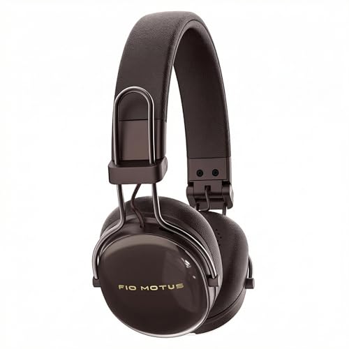 Active Noise Cancellation Wireless Bluetooth On-Ear Headphones:with - Hi Res Sound Up to 55H Battery Life, Lightweight, Comfortable, Foldable Design, for Home Office Travel, Dark Brown - color: Dark brown