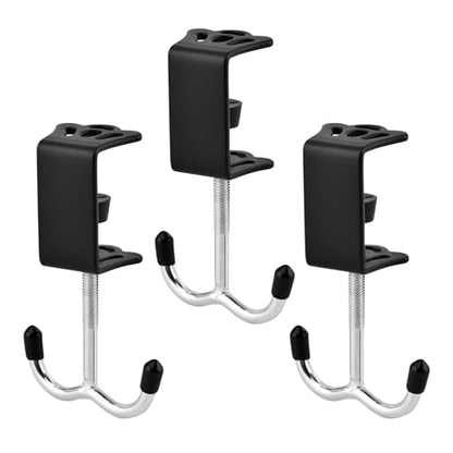 3 Pack Adjustable Desk Hook, Under Desk Handbag Hanger Purse Hook