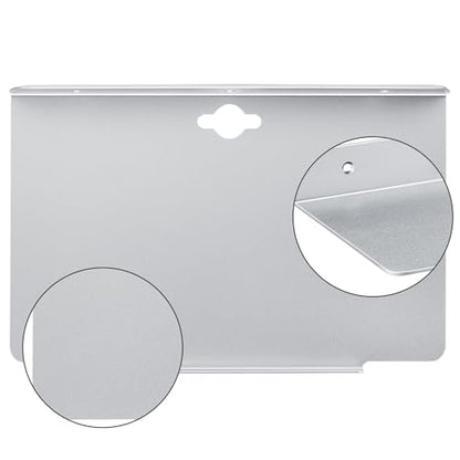10.2''W x 6.3''D Small Floating Metal Wall Shelf,Deep Floating Shelves for Speakers,Cameras,Routers,Heavy Duty Metal Floating Wall Shelf with Lip for Bedroom,Bathroom,Living Room,Silver - color: 10''silver