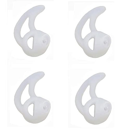 Silicone Fin Ear Mold for Two Way Radio Earpiece Replacement Acoustic Tube | 2 Pairs Small Left Ear, Stabilizer Ear Mold, Fits Acoustic Coil Tube, Two-Way Radio, Police & Surveillance Earpieces - size: Fin Small-Left Ear