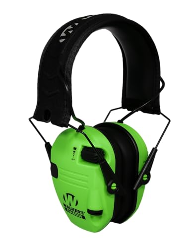Walker's Razor Slim Electronic Muff - color: Hi Viz Green, size: One Size