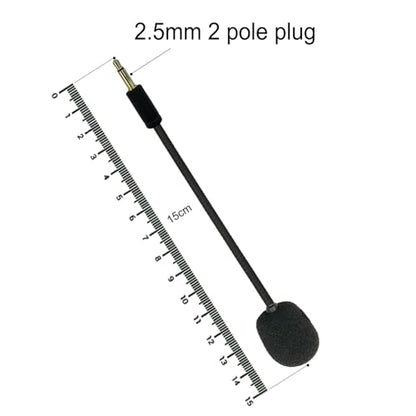 3.5mm Replacement Mic for Razer Kaira Pro Wireless Gaming Headset | Detachable Game Microphone Boom, Clear Crystal Sound Noise, with Windscreen, Black