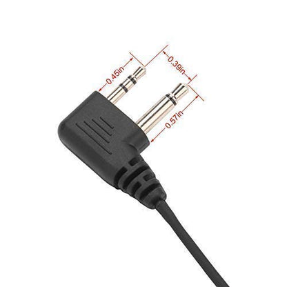 RYL13 Two-Way Radios Headset Noise Canceling Transparent Security Earpiece for Midland GMRS/FRS Radios with PTT/VOX – Pair