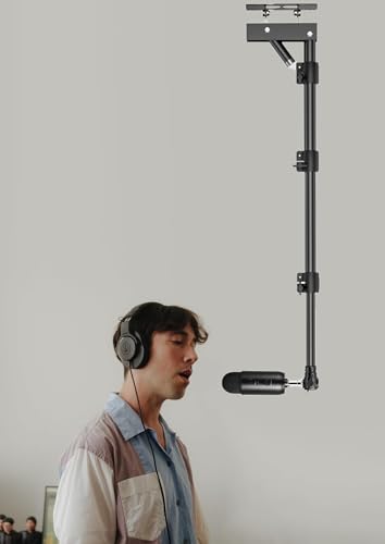 Microphone-Ceiling-Holder,Telescoping Mic Wall-Mount Boom Arm for Blue Yeti USB Nano Snowball and Logitech G Yeti-Orb,Yeti GX Microphones Gaming Podcast Streaming