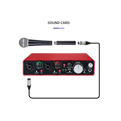 Aluminum Alloy Microphone Preamp 28DB High Gain DM1 In Line Mic Preamplifier for News Live Streaming