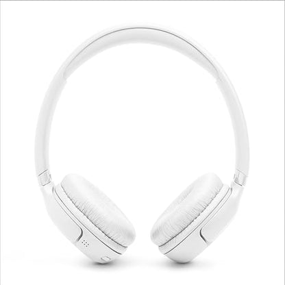 JBL Tune 530BT - Wireless on-Ear Bluetooth 6.0 Headphones with Powerful Pure Bass Sound, 2 beamforming mics for Perfect with Expo Gear Over-Ear Weather-Resistant Protective Hard-Shell - color: White