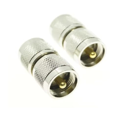 UHF Male Female to UHF Male Female Connector PL259 to SO239 T Right Angle 3 Way RF Coax Coaxial Adapter(UHF-JK) - color: UHF-JK