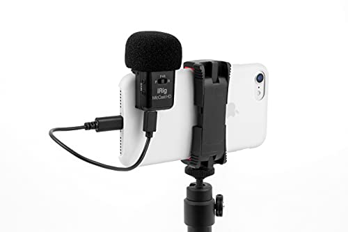 IK Multimedia iRig Mic Cast HD Compact Dual-Capsule Vocal Condenser Microphone with Front, Rear, bi-Directional Recording ad 24-bit, 96 kHz Sound, for iPhone, iPad, Android and All Popular apps - style: iRig Cast HD