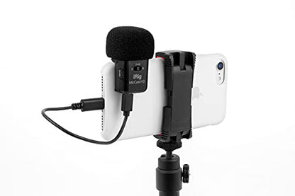 IK Multimedia iRig Mic Cast HD Compact Dual-Capsule Vocal Condenser Microphone with Front, Rear, bi-Directional Recording ad 24-bit, 96 kHz Sound, for iPhone, iPad, Android and All Popular apps - style: iRig Cast HD