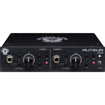 Black Lion Audio Auteur mkIII 2-Channel Mic Preamp and DI Bundle with 2x XLR- XLR Cable