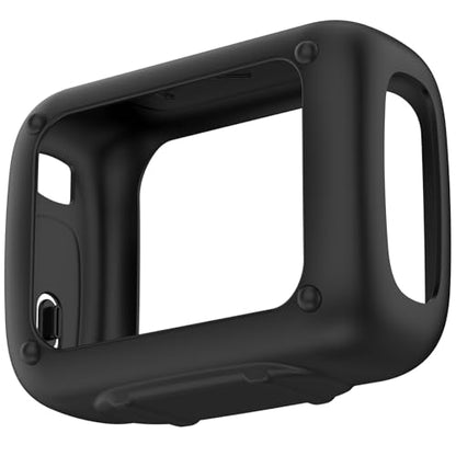 2Pack Silicone Case Compatible with JBL GO5 Bluetooth Speaker Shockproof Protective Cover, Soft Anti-Scratch Sleeve (Black/Blue) - color: Black/Blue
