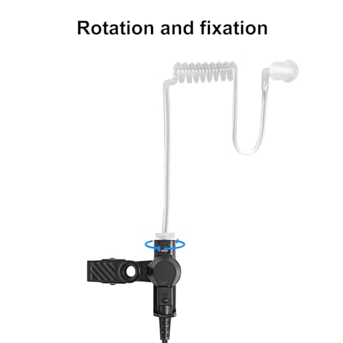 Earpiece for Motorola 2-PIN Walkie Talkie with PTT/Mic
