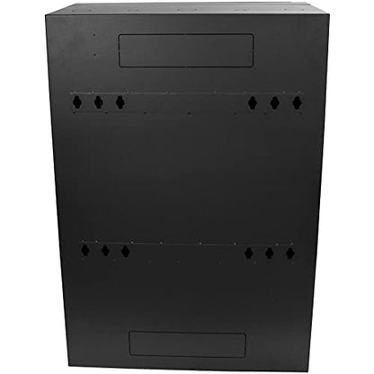 StarTech.com 8U 19" Vertical Wall Mount Server Rack Cabinet - Low Profile (15") - 30" Deep Locking Network Enclosure w/2U for Switch Patch Panel Router Mounting IT/Data Cabinet Assembled (RK830WALVS) - size: 8U