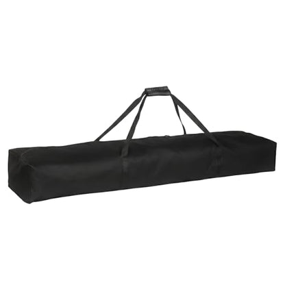 Klmnop 스피커 및 조명 스탠드용 129.5cm(51인치) 마이크 스탠드 백, 이중 지퍼가 있는 튼튼한 800D 옥스포드 휴대용 케이스, 패딩 처리된 손잡이, 마이크 스탠드 6개 보관(블랙)