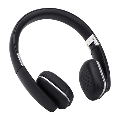Dpofirs Wireless Over Ear Headphones 6.0 | Adjustable Lightweight Headset with Immersive Stereo Sound and Comfortable Earcups for Travel Home Office (Black) - color: Black