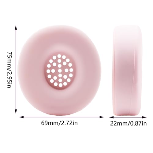 Silicone Earpads Cover for Beats Solo 4 & Solo 3 Wireless Headphones - Pink | Sweatproof Washable Protective Ear Pad Covers, Anti-Slip Skin Case Replacement Accessories for Beats Solo2 - color: Pink