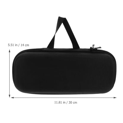 ULTECHNOVO Large Capacity Black Eva Microphone Bag with Drop-resistant Design and Microphone Protection for Charger and Digital Products Storage for Karaoke Accessories