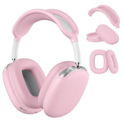 Maxjoy for AirPods Max Case - Soft Silicone Ear Cups/Headband Cover, Anti-Scratch Accessories Protective Cover for Apple AirPods Max, Pink - color: Pink