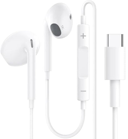 USB C Headphones Earbuds for iPhone 16, Type C Earbuds Wired Earphones (Microphone & Remote Control) Noise Cancelling for iPhone 15 Pro max, lPad Pro, Galaxy S23/S22/S21/S20/Ultra Note10/20, Pixel