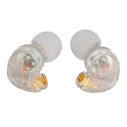 2 Pcs MMCX Interface Replacement Earbud Heads Detachable HiFi Earphone Head with Comfortable Fit for SE215 SE315 SE535(Transparent) - color: Transparent