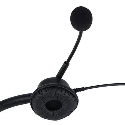 Cuifati Adjustable Headphone HD Sound Comfortable Breathable OverEar Headset with Antistatic Design, Ideal Replacement for All Head Sizes - Lightweight Flexible Plastic Headphones for (3.5mm Dual