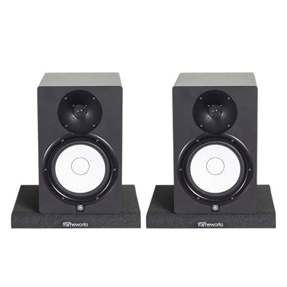 Gator Frameworks Pair of (2) Acoustic Foam Isolation Pads for Studio Monitors, Fits 8" Speakers (GFW-ISOPAD-LG) - size: Large