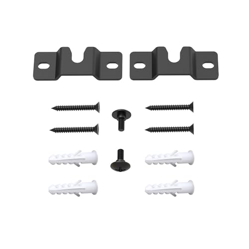 ZYAMY 2PCS Sound Bar Wall Mount Bracket for Soundbar Mounted Under or Above TV, Fits Most of Sound Bars