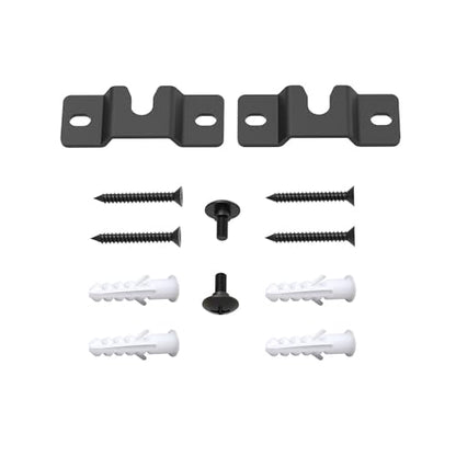 ZYAMY 2PCS Sound Bar Wall Mount Bracket for Soundbar Mounted Under or Above TV, Fits Most of Sound Bars