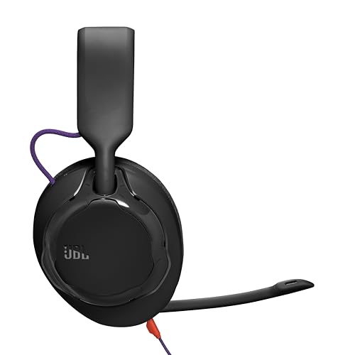 JBL Quantum 250 Wired Gaming Headset Spatial Sound Mic - Black | Plug And Play 3.5mm Connection For PC, Xbox, PlayStation, Switch, With Detachable Boom Arm And Lightweight Over Ear Comfort - color: Black