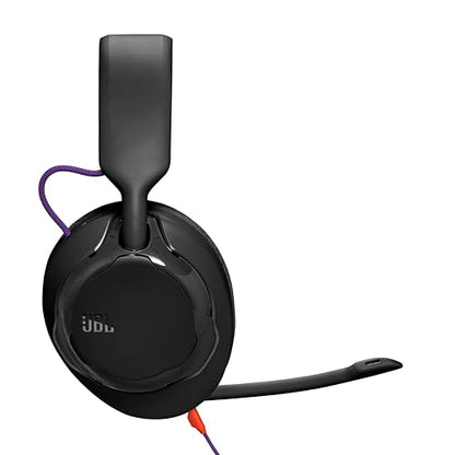 JBL Quantum 250 Wired Gaming Headset Spatial Sound Mic - Black | Plug And Play 3.5mm Connection For PC, Xbox, PlayStation, Switch, With Detachable Boom Arm And Lightweight Over Ear Comfort - color: Black