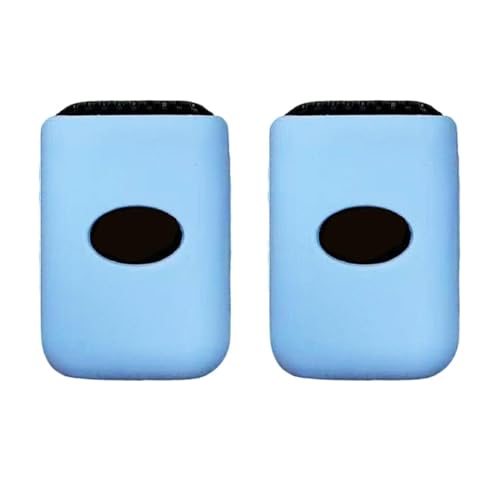 Mic 2 Transmitter 2 Pcs Silicone Case for DJI Mic 2 Transmitter Wireless Microphone Shockproof Scratch-proof Anti-collision Protector Flexible Cover Accessories(Lake Blue) - color: Lake Blue