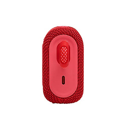 JBL Go 3: Portable Speaker with Bluetooth, Built-in Battery, Waterproof and Dustproof Feature - Red (JBLGO3REDAM) (Renewed) - color: Red