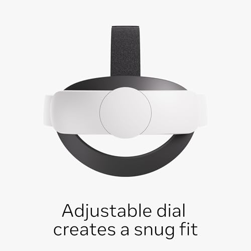 Meta Quest Elite Strap — Works with Meta Quest 3/3S — Premium Comfort and Weight Distribution — Adjustable, Ergonomic Fit — Reduces Pressure and Fatigue | Ergonomic VR headset support with adjustable fit dial and flexible silicone cradle for stability and
