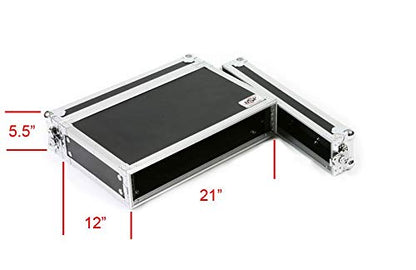OSP Cases | ATA Road Case | 2-Space Effects Rack | 12" Deep | RC2U-12 - size: 2 Space, 12"