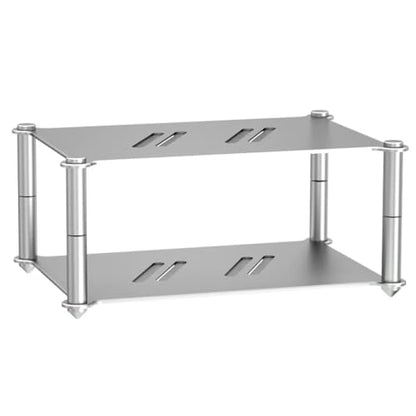 COYEUX Aluminum Audio Component Rack, Hifi Audio Stand With Vented Holes, Stackable, Expandable Storage For Amplifier Dac Turntable Home A - size: A