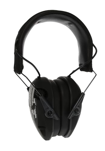 Walker's Razor Slim Electronic Earmuffs | Protective Case - color: Punisher