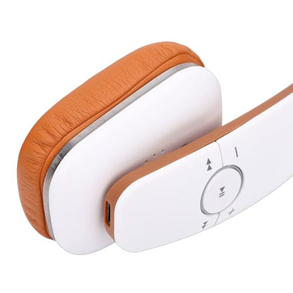 Focket Headphones Over Ear, 50H Playtime Foldable Wireless Headphones Lightweight Comfortable Headset with Dual Device Connectivity for Home Office Travel Work (White) - color: White